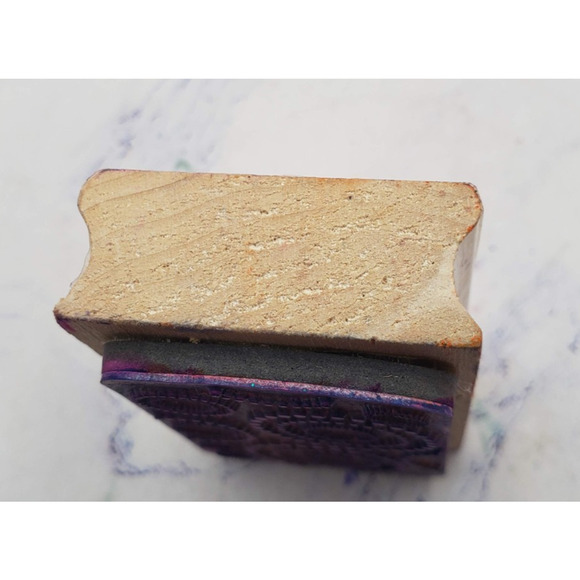 Spiral Confetti Circles Party Celebration Wood Mounted Rubber Stamp - Picture 5 of 7